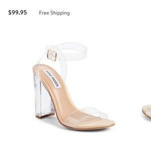Steve madden clear heels